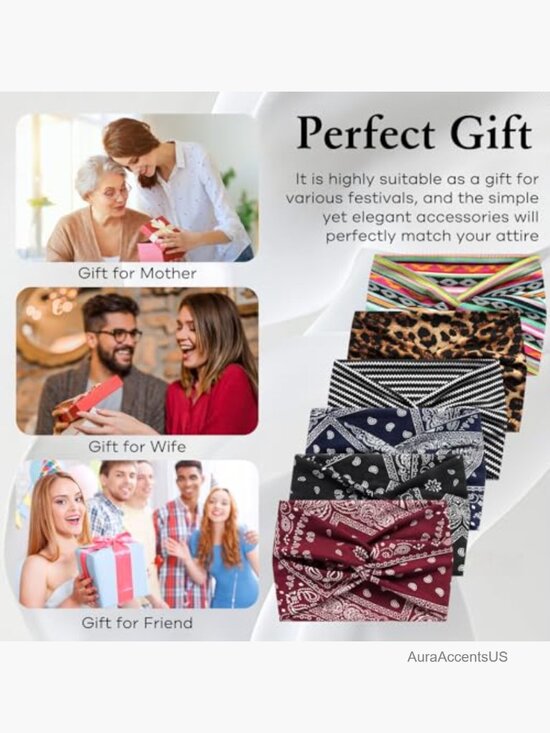 Non Slip Wide Elastic Thick Headbands, Soft Stretchy Sports Sweat Bands, Twist main image 7